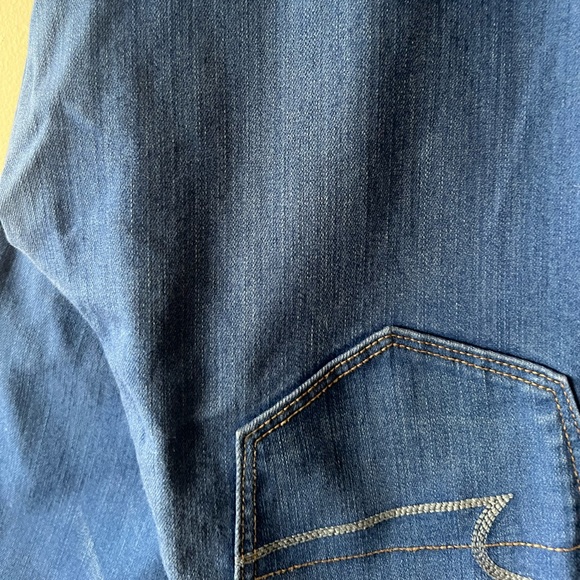 High Rise Jeggings solid blue - Picture 2 of 4